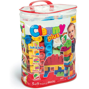 クレミープラス ボリュームパック60個入 baby Clemmy やわらかブロック ソフトブロック 大きい 水洗いできる 知育玩具 おもちゃ【送料無料 沖縄・一部地域を除く】